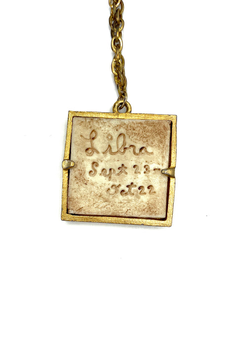 Vintage Necklace- Zodiac Tile Necklace